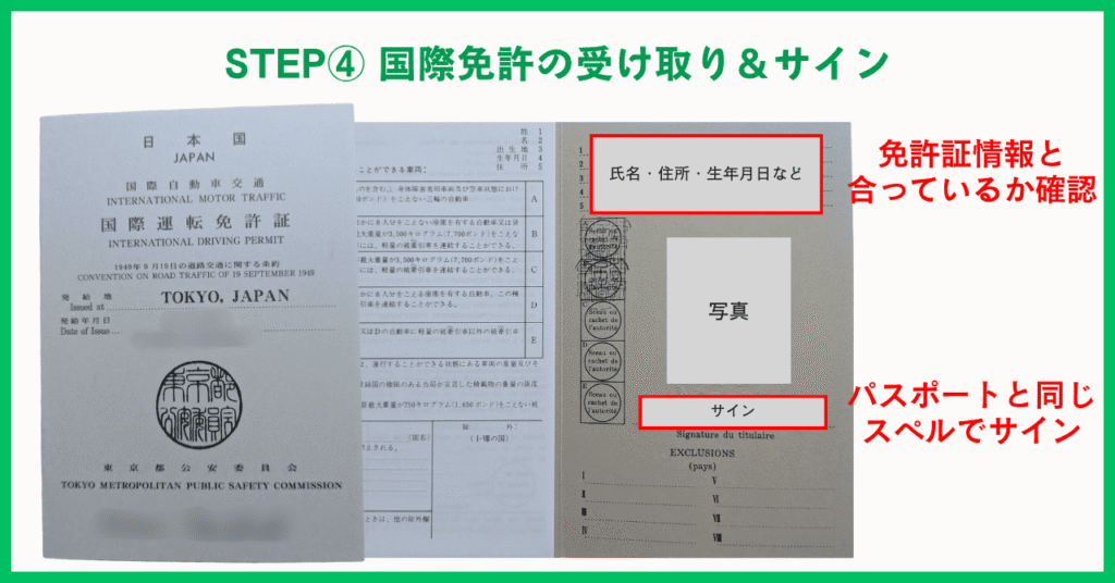 国際免許証の確認ポイント