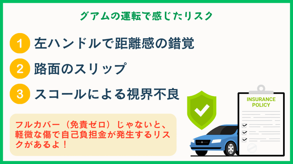 グアムでの運転注意点